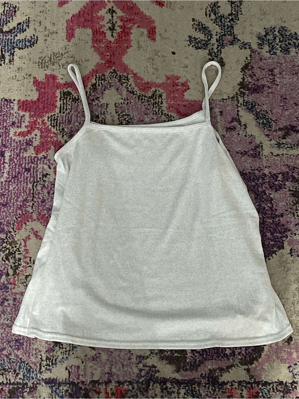 Lemon White Shimmer Spaghetti Strap Cami